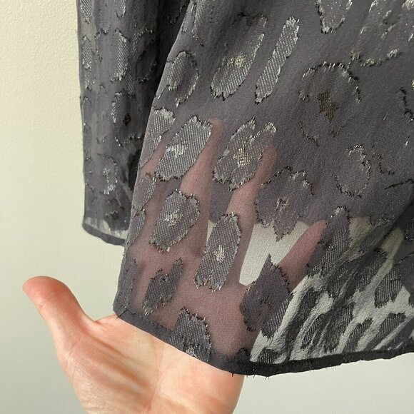 Equipment Kaylen Lace Sleeveless Casual Lined Round Neck Tank Top Black XS NEW - Picture 4 of 7